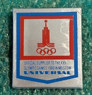 ODZNAKA UNIVERSAL OFICJALNY SPONSOR OLIMPIADA MOSKWA 1980