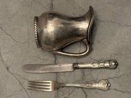 Stary Mlecznik , nóż i widelec z kasyna oficerskiego z okrętu US NAVY