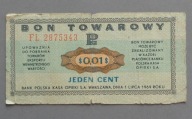 1 cent BON PEWEKS-u z 1969 roku seria FL