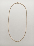 Łańcuszek złoty 585 singapur spirala skręcany 40cm 1,57g