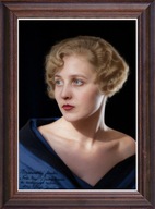 Obraz Władysława Kostakówna portret w drewnianej ramie ze szkłem