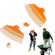 GRABIE PLASTIKOWE DO LIŚCI TRAWY ZIEMI ŚMIECI BEZ TRZONKA