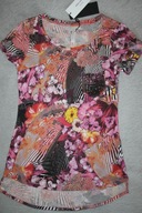 Karen Millen Tshirt Koszulka Srebrna Nitka Ćwieki