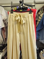 Spodnie len 100% złote, beż r. Uni !!!