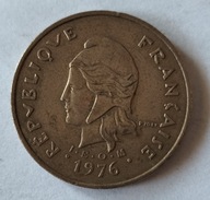 moneta Nowa Kaledonia 100 frank 1976