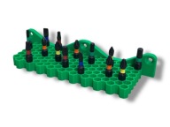 Uchwyt wieszak mocowanie organizer na bity 1/4 cala 6mm plaster miodu honey