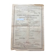 GG, świadectwo ukończenia szkoły powszechnej, Urzejowice, 1942 r.