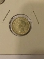 MONETA srebrna 3 Pence 1952r Georgius VI Australia !!!!