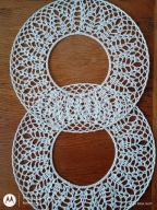 Serwetka .szydełk.na obręczy met.30 cm