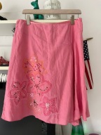 Z NEXT RÓŻ LNIANA Z CEKINAMI I HAFTEM upały batyst