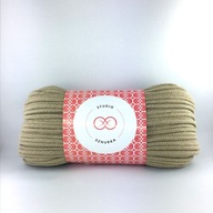 SZNUREK bawełna z rdzeniem 5mm CAPPUCCINO 50mb WYPRZEDAŻ