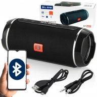 GŁOŚNIK BEZPRZEWODOWY BLUETOOTH PRZENOŚNY MOBILNY czarny 20 W USB MOCNY AUX
