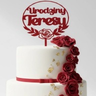 topper na tort dekoracja RÓŻNE KOLORY PERSONALIZACJA!!!