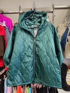 Kurtka plus size zielona, przejściowa pikowana Italy !!!