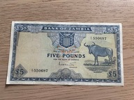 Zambia - 5 funtów - super rzadki