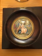 Miniatura , maly obraz XIXw, Francja