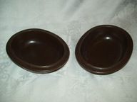 CERAMICZNA MISECZKI BRĄZOWE - PODŁUŻNE