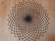 Serwetka szydełkowa czarna 49cm rękodzieło