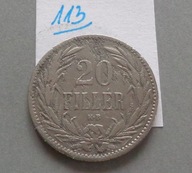 20 FILLER z 1894 roku , Austro-Węgry dla Węgier , GALICJA ,