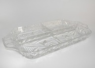 DUŻA KRYSZTAŁAOWA PATERA TRÓJDZIELNA