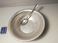 STARA MISKA ALUMINIOWA WP LWP 1955 rok OLKUSZ plus ŁYŻKA WOJSKOWA WP