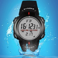 SYNOKE WR30M: Sportowy Zegarek dla Mężczyzn Czarny Styl dla Aktywnych Osób!