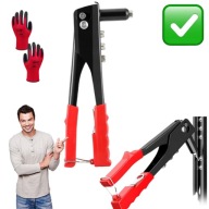 NITOWNICA RĘCZNA MOCNA STANDARDOWA DO NITOWANIA + 500 NITÓW 2,4–4,8 mm