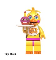 FNAF FIGURKA KOLEKCJONERSKA CHICA KLOCKI HORROR GRA FIVE NIGHTS AT FREDDYS