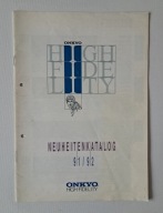 ONKYO - 1991-1992 - High Fidelity Receiver Cassettendecks Amplifier Katalog