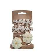 Spinki do włosów szydełkowe kwiatki 4 szt.