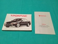PONTIAC GRAND AM Instrukcja Obsługi 1994 + Ksiązka Gwarancyjna USA Ameryka