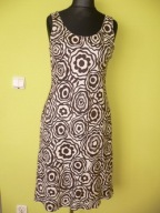 NOWA sukienka BRAZOWY WZOR KWIATOWY 38 40