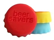 Zestaw 3 silikonowych kapsli do butelek zatyczki w różnych kolorach