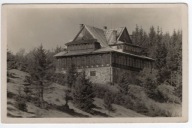 Wisła. Schronisko PTT Stożek. Stempel Oddziału PTT Cieszyn. 1945 rok.