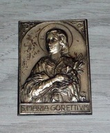 Maria Gorettivo - Święta Maria - plakieta platerowana.