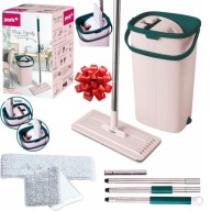 Zestaw Mop + Wiadro Dwukomorowe + Kij Teleskopowy– Błysk Podłóg BEZ WYSIŁKU