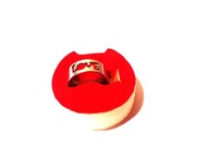 Obrączka Srebrna Lekka Napis Love 21 9 Stal Chirurgiczna Nierdzewna