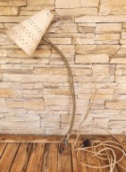 Lampa zabytkowa wysoka oprawa stołowa biurkowa