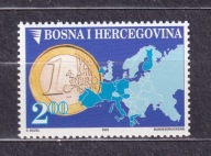 BOŚNIA ** Moneta 1 Euro, wprowadzenie waluty Mi 283