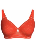 Śliczny biustonosz Entice George Orange Lace 70B