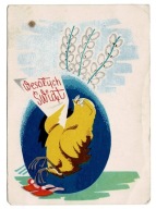 WIELKANOC KURCZAK INTELEKTUALISTA PRASÓWKA OKULARY PRL 1958 BOWBELSKI