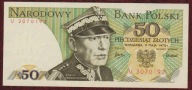 50 zł. 1975 r. ser. U UNC PIĘKNY - RZADKOŚĆ !!!!!!