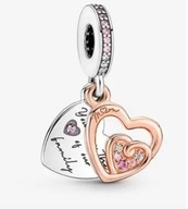 Podwójna zawieszka Serca splecione na wieczność