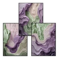 Plakat Zestaw 30x40, 3 sztuki, plakaty, postery MODERN ART PASTELOWY 3