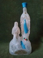 Stara figuralna butelka na Wodę Święconą z Lourdes