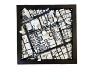 MAPA 3D TWOJEGO MIASTA Personalizowany PREZENT Ramka