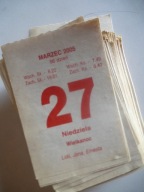 kartka z kalendarza 2005