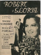 ROBERT I GLORIA -wyk. MAGDA SCHNEIDER -film -program kinowy -lata 30-te
