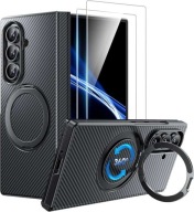 Plecki zestaw do Samsunga Galaxy Z Fold7 MagSafe Ochronne szkło Czarny