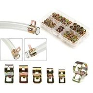 ZAĆISKI OPASKI 75 szt 6-10mm ze stali manganowej sprężynowy zacisk do węża